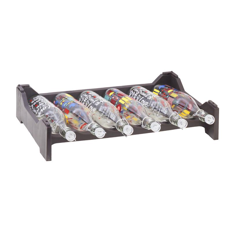 CANTINETTA MODULARE PER 48 BOTTIGLIE  IMPILABILE PORTA BOTTIGLIE DI COLORE MARRONE