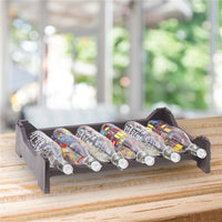 CANTINETTA MODULARE PER 48 BOTTIGLIE  IMPILABILE PORTA BOTTIGLIE DI COLORE MARRONE