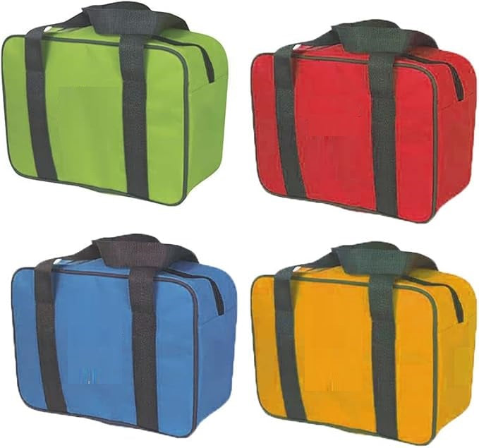 2Borse Termiche 24LT e 7LT con 2 Mattonelle Ghiaccio 400ml colore Azzurro