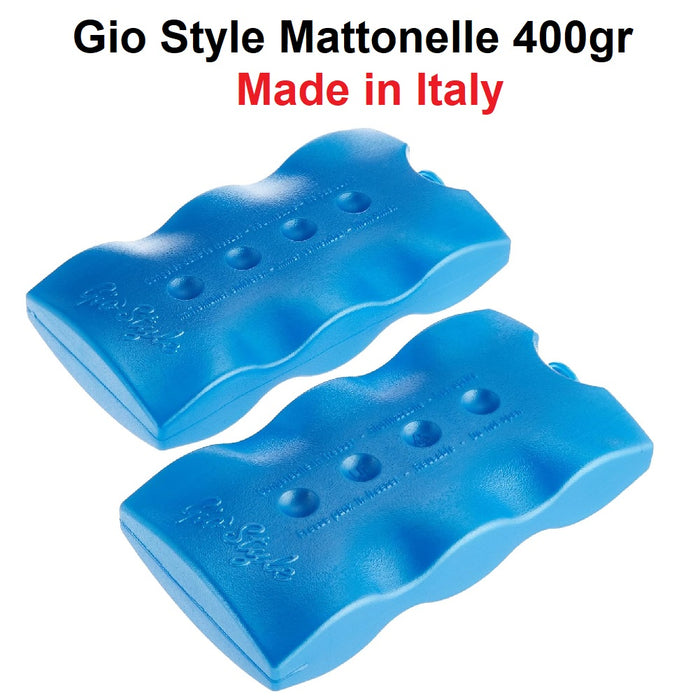 2 Borse Termiche 24LT e 7LT con 2 Mattonelle Ghiaccio 400ml colore Arancione