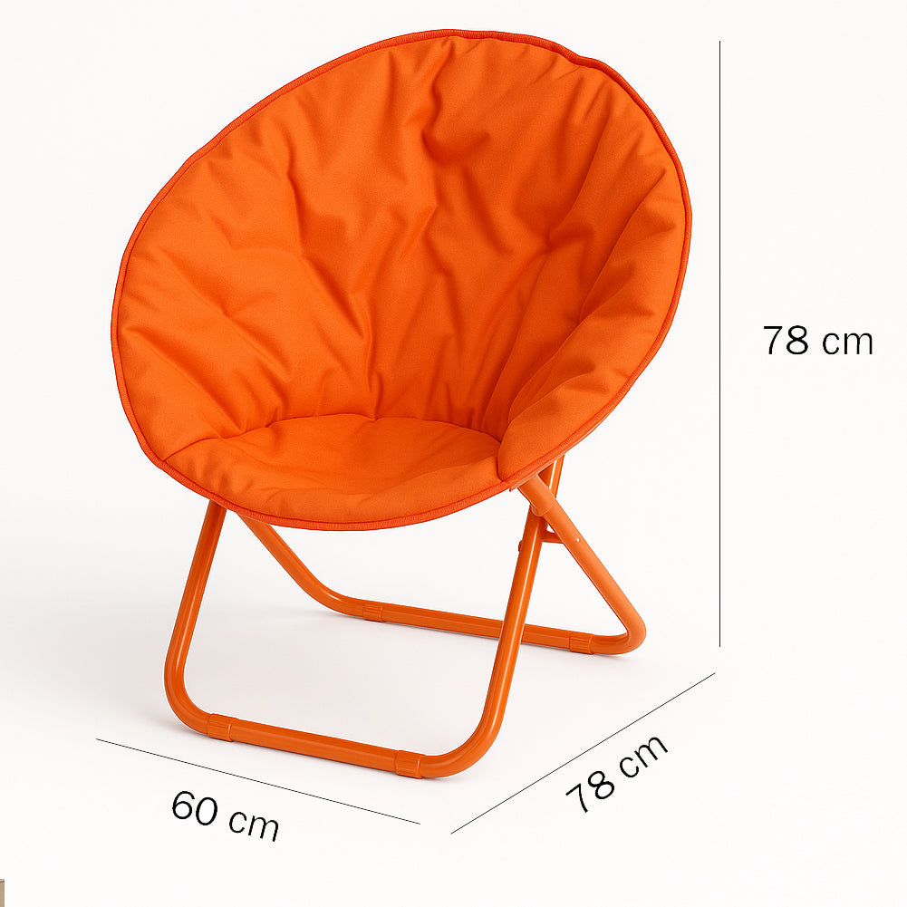 Sedia Pieghevole Moon Regista Poltrona Relax Ergonomica Melograno Salvaspazio