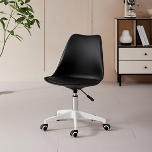 Sedia da Ufficio Full Nero Poltrona da Studio e Casa Ergonomica con Ruote