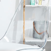 Sedia da Scrivania Trasparente Poltrona Ufficio e Cameretta Schienale Ergonomico