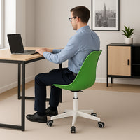 Sedia da Ufficio Full Verde Poltrona da Studio e Casa Ergonomica con Ruote