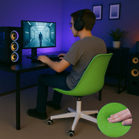 Sedia da Ufficio Full Verde Poltrona da Studio e Casa Ergonomica con Ruote