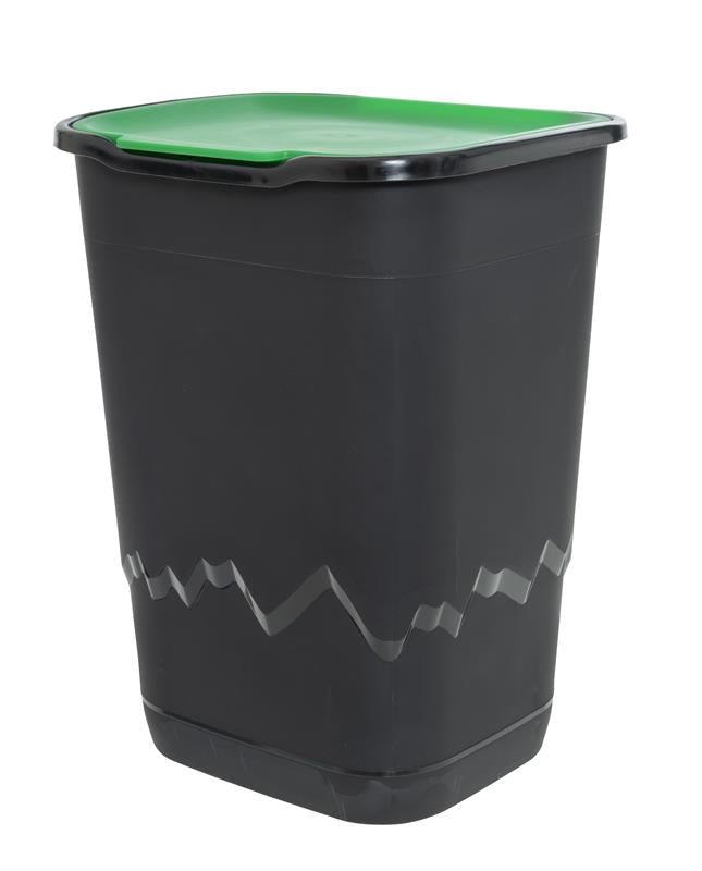 SET 3 PATTUMIERE DA 50 LT PER LA RACCOLTA DEI RIFIUTI CARTA, PLASTICA E VETRO 36 X 40 X 54H CM