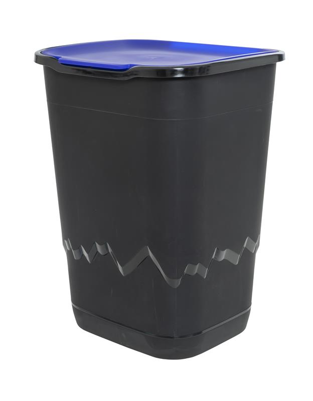 SET 3 PATTUMIERE DA 50 LT PER LA RACCOLTA DEI RIFIUTI CARTA, PLASTICA E VETRO 36 X 40 X 54H CM