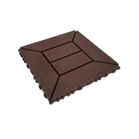 Kit 9 Mattonelle a Incastro per Terrazzo Piastrelle Pavimenti 30x30cm in PVC Antiscivolo