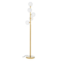 Piantana 5 Luci a Sfera Oro 156 cm Balls Bizzotto