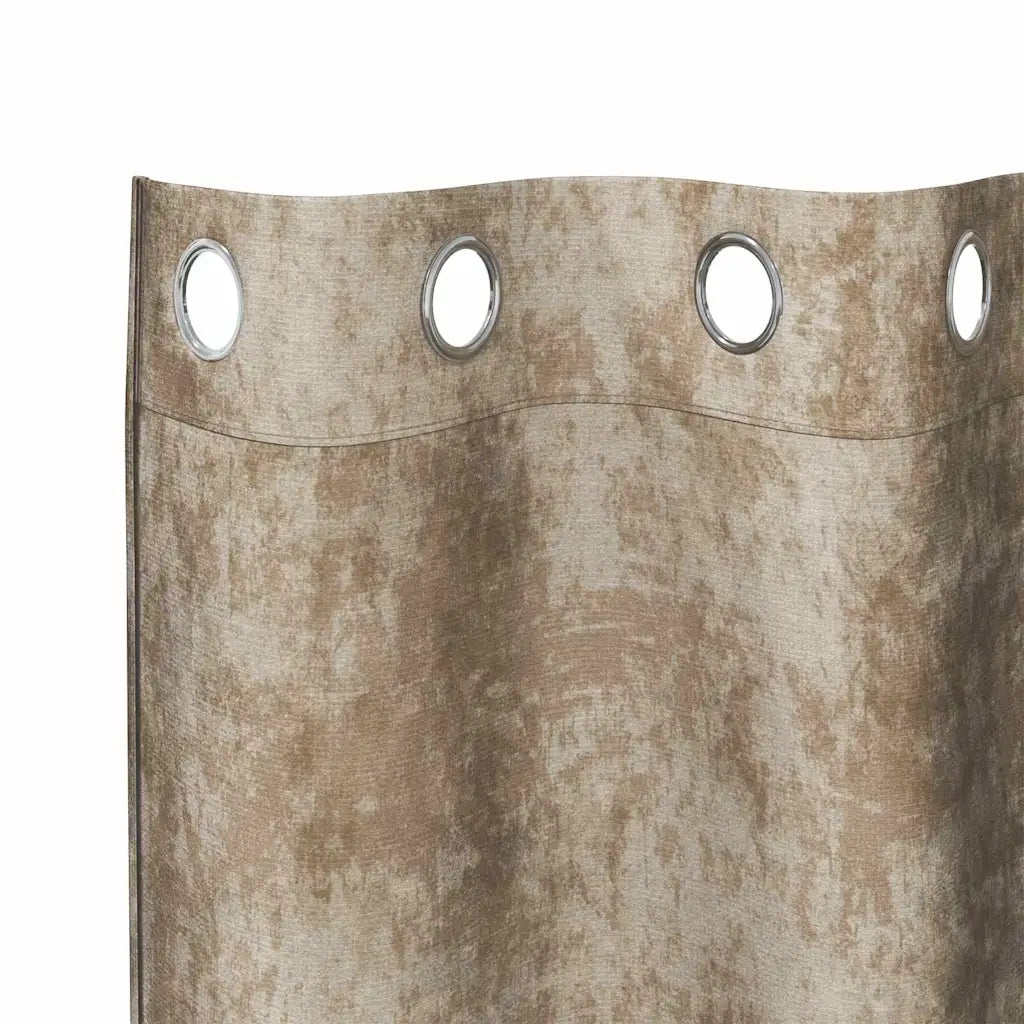 Tende in Velluto 2 pz Champagne 260 x 140 cm Velluto 4107677