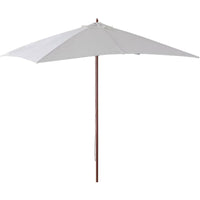 Ombrellone da Giardino in Legno Palo Centrale Telo Ecrù Verdelook Formato: 3 x 4 m
