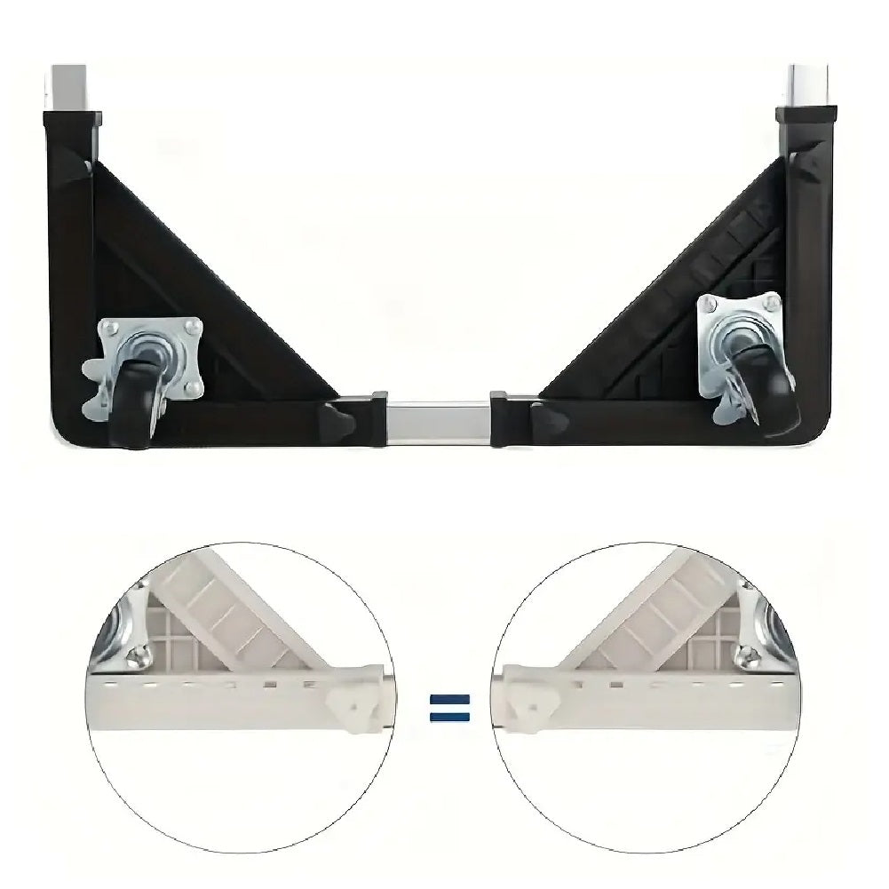 Base Supporto Regolabile per Lavatrice Lavastoviglie Elettrodomestici 4 Ruote