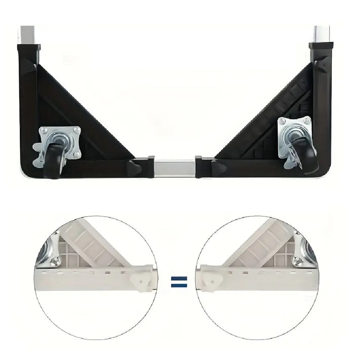 Base Supporto Regolabile per Lavatrice Lavastoviglie Elettrodomestici 4 Ruote