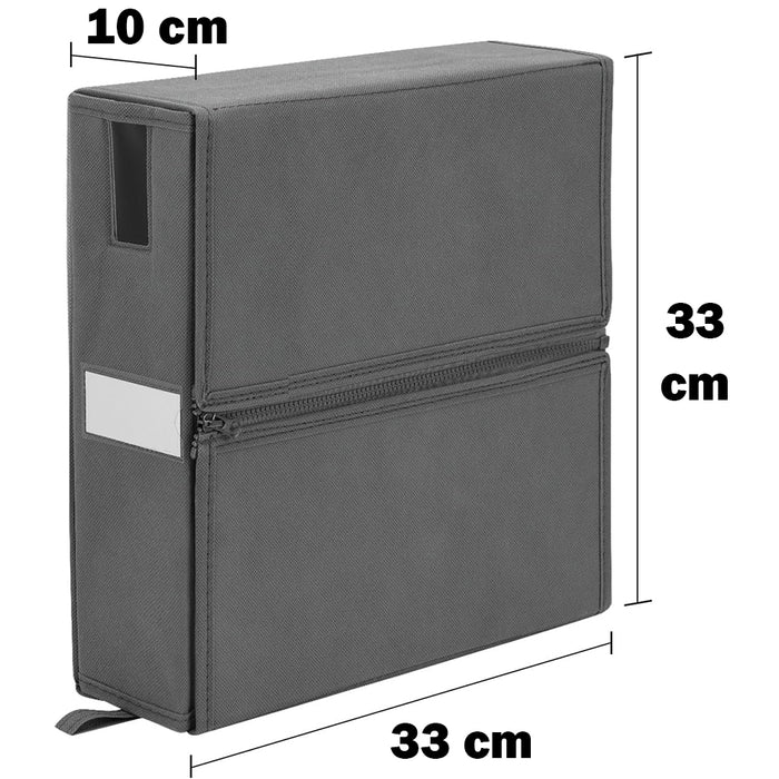 Set 3 Organizer Pieghevoli da Armadio 33x33x10 cm Contenitori Salvaspazio