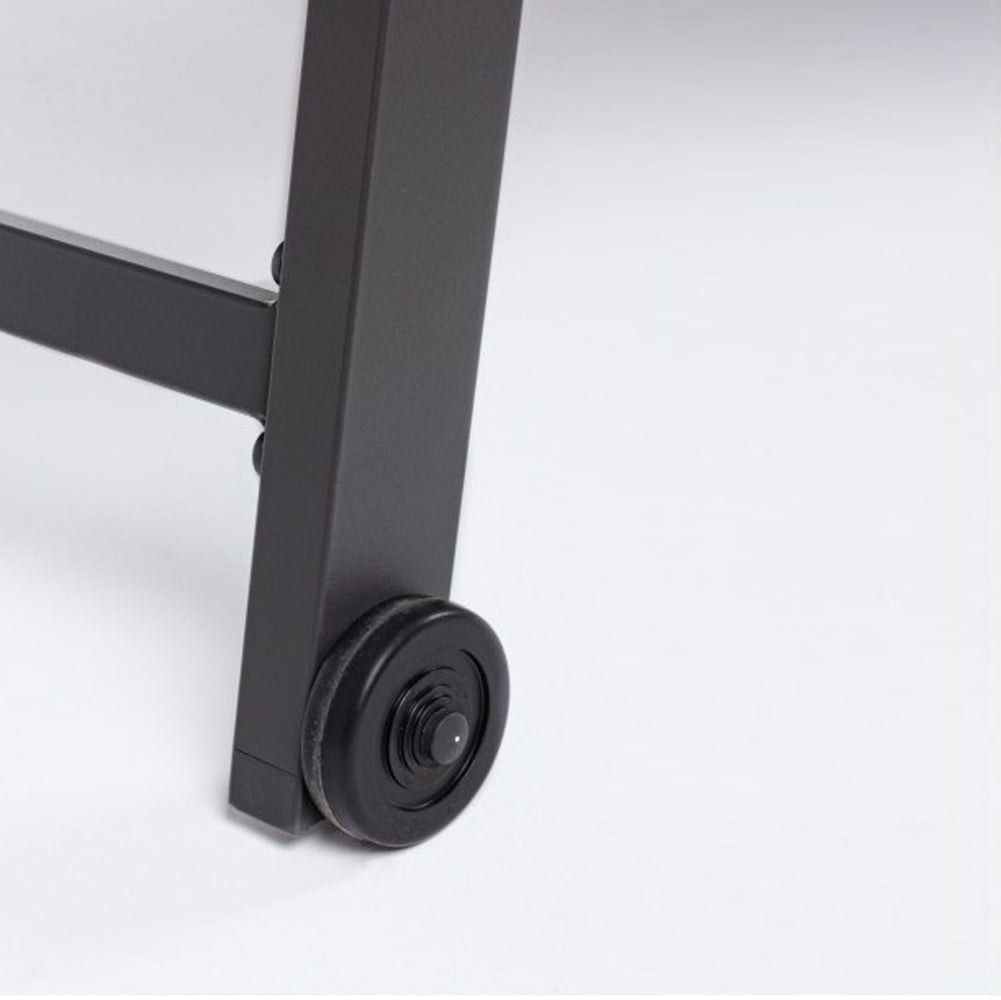Lettino Prendisole Lounge con Ruote Sdraio da Giardino Antracite Resistente UV