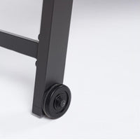 Lettino Prendisole Lounge con Ruote Sdraio da Giardino Antracite Resistente UV