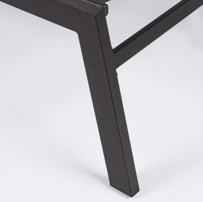 Lettino Prendisole Lounge con Ruote Sdraio da Giardino Antracite Resistente UV