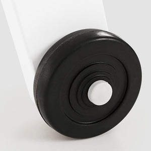 Lettino Prendisole Lounge con Ruote Sdraio da Giardino Bianco Resistente agli UV