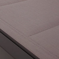 Lettino Prendisole Lounge con Ruote Sdraio da Giardino Tortora Resistente UV