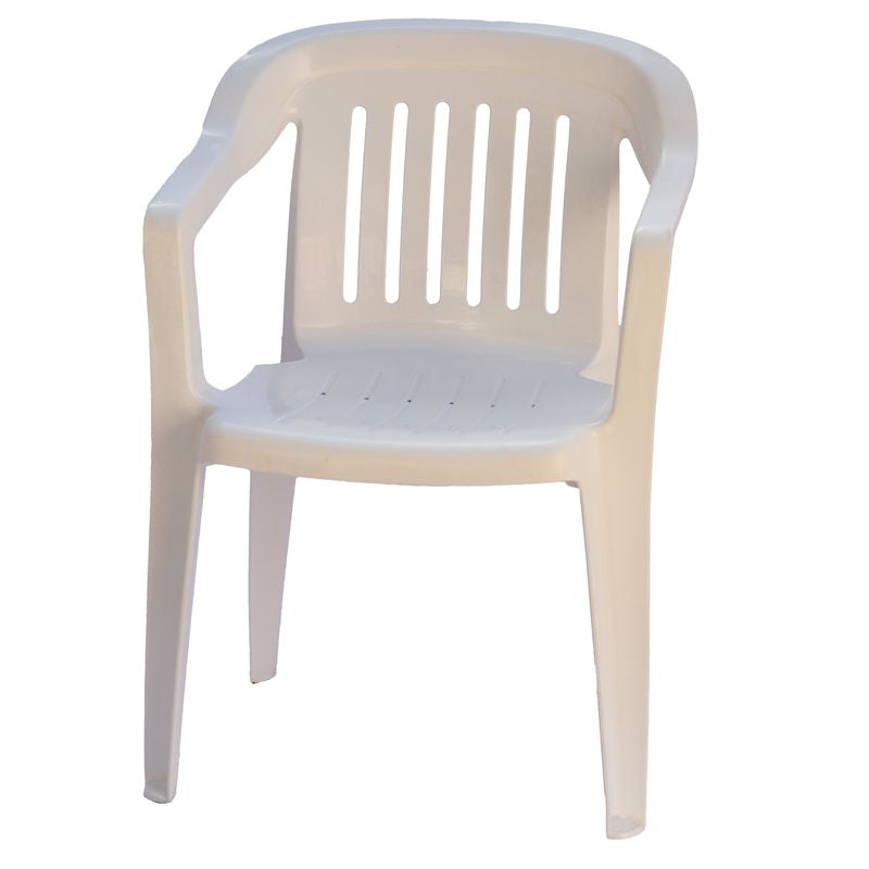 Set da 4 sedie Venezia da giardino in resina - Arredo Esterno Colore: Bianco