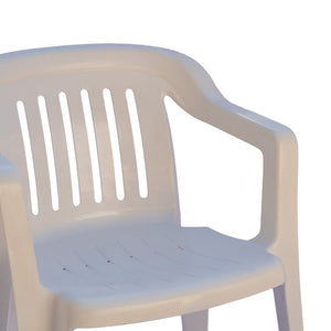 Set da 4 sedie Venezia da giardino in resina - Arredo Esterno Colore: Bianco