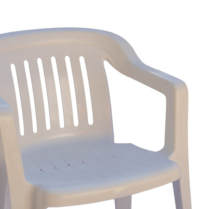 Set da 4 sedie Venezia da giardino in resina - Arredo Esterno Colore: Bianco