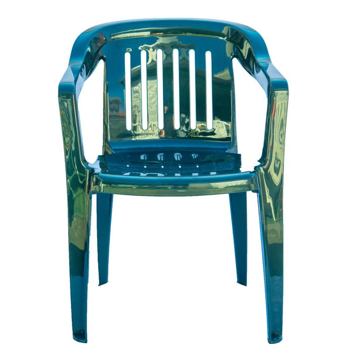 Set da 4 sedie Venezia da giardino in resina - Arredo Esterno Colore: Verde