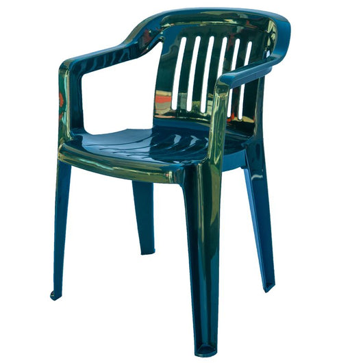 Set da 4 sedie Venezia da giardino in resina - Arredo Esterno Colore: Verde