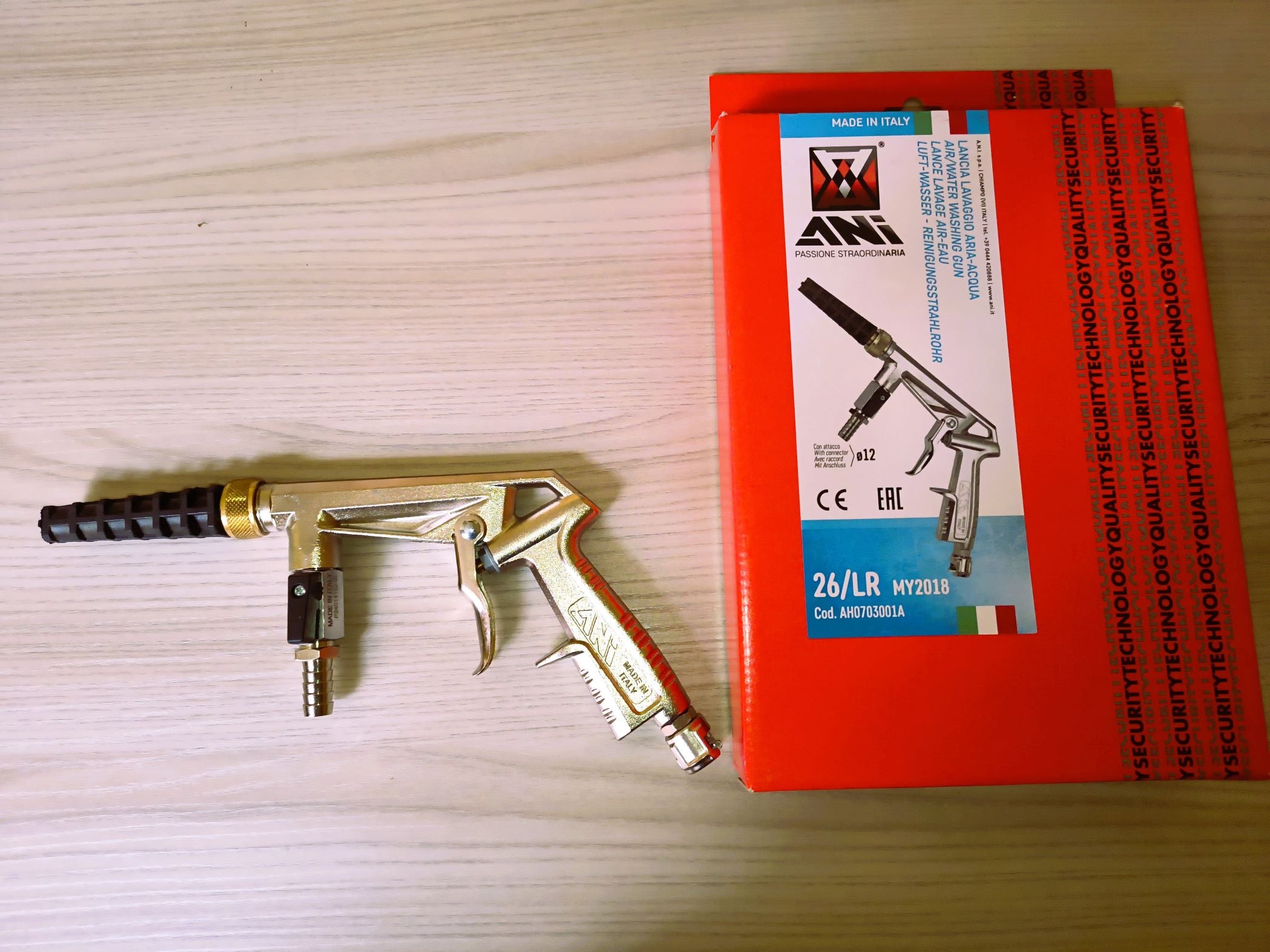 Pisola ANI 26/LR lancia lavaggio aria + acqua con attacco 11A