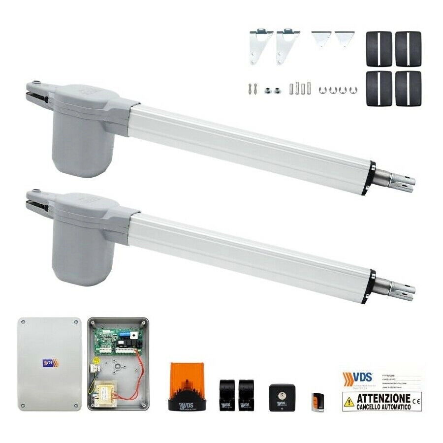 KIT 2 ANTE PER CANCELLI A BATTENTE FINO A 6 MT VDS KIT EGO 500 24V 11024/4 NUOVO