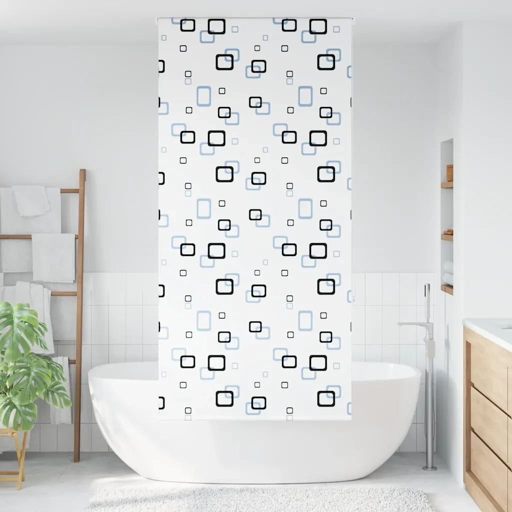 Tenda a Rullo Doccia 100x240 cm Larghezza Tessuto 96 cm