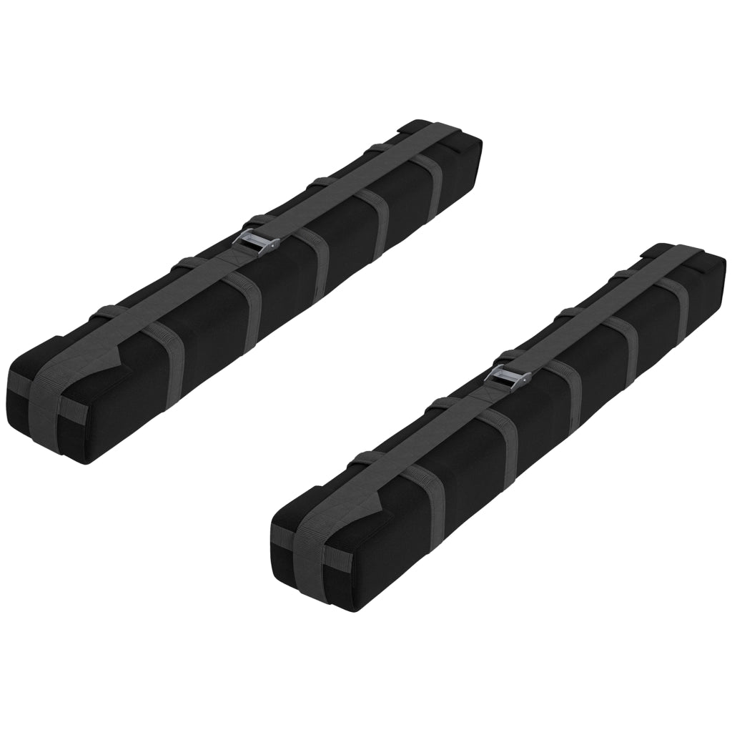 Barre Portatutto da Tetto Auto ¨C Xylo ¨C Portapacchi Universale 2 Pezzi Carico Max 75kg 85x10x8cm Nero