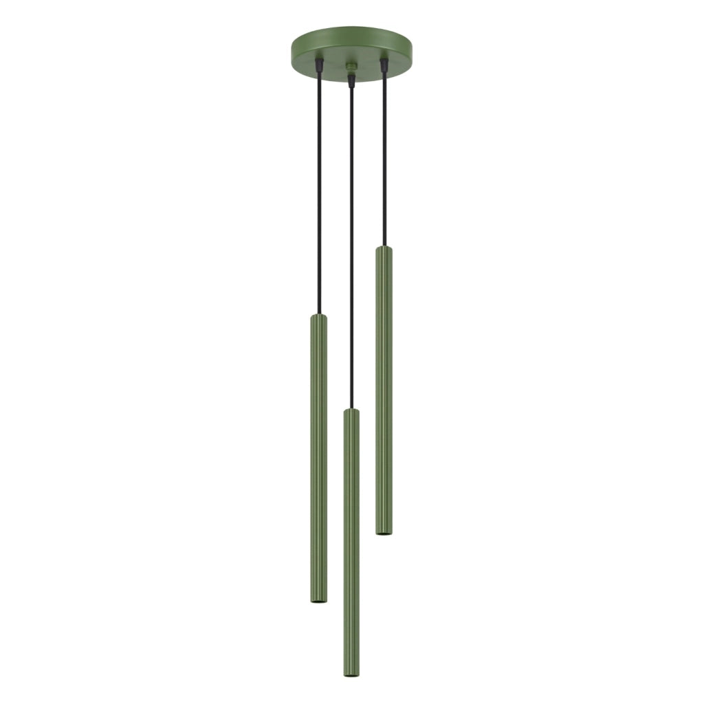 Lampada a sospensione ARCHE 3P verde oliva