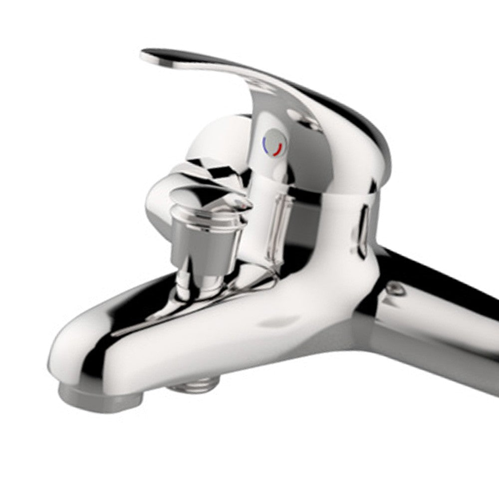 Miscelatore vasca serie eva, finitura cromata