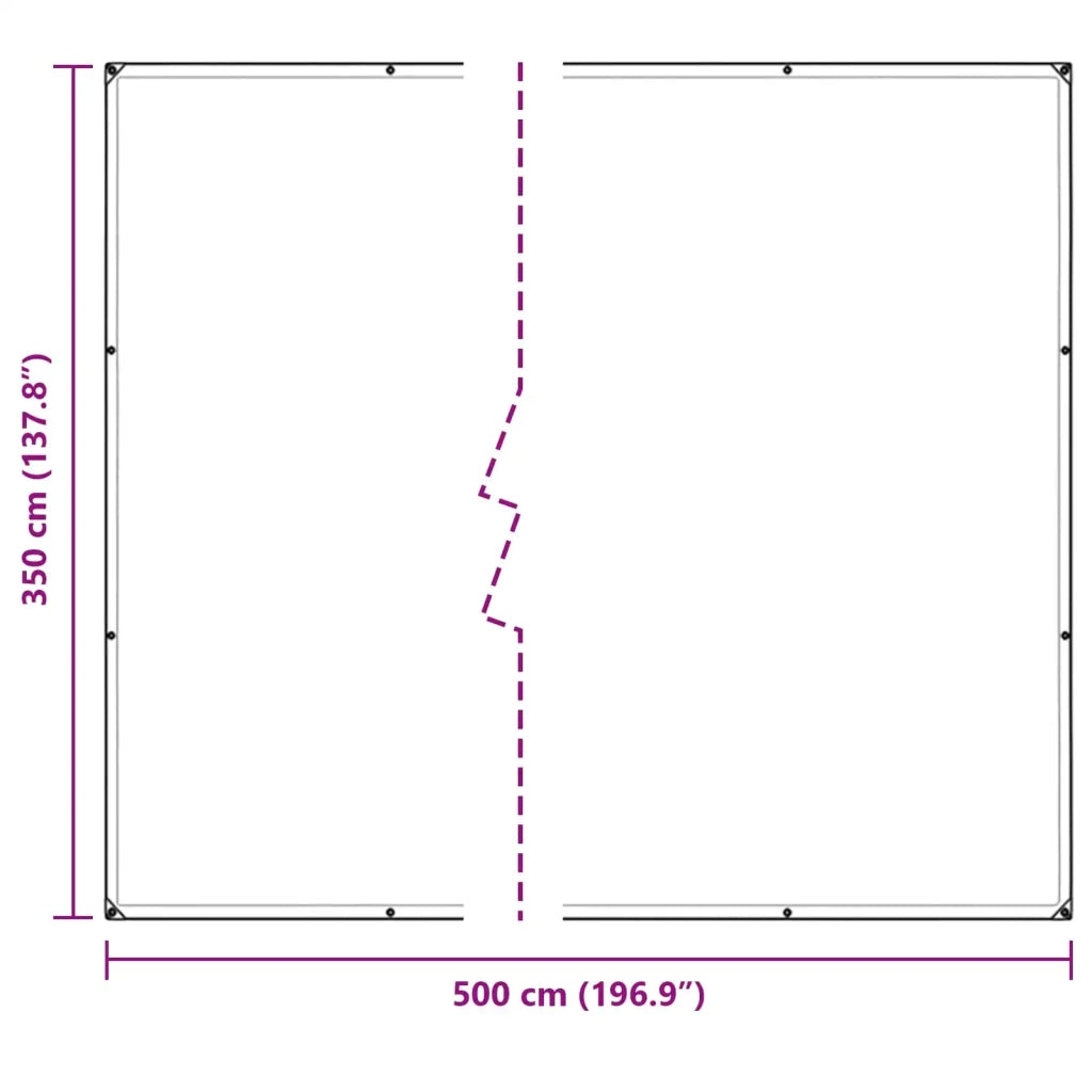 Copertura per Piante Trasparente 5 × 3,5 m PE 3429304