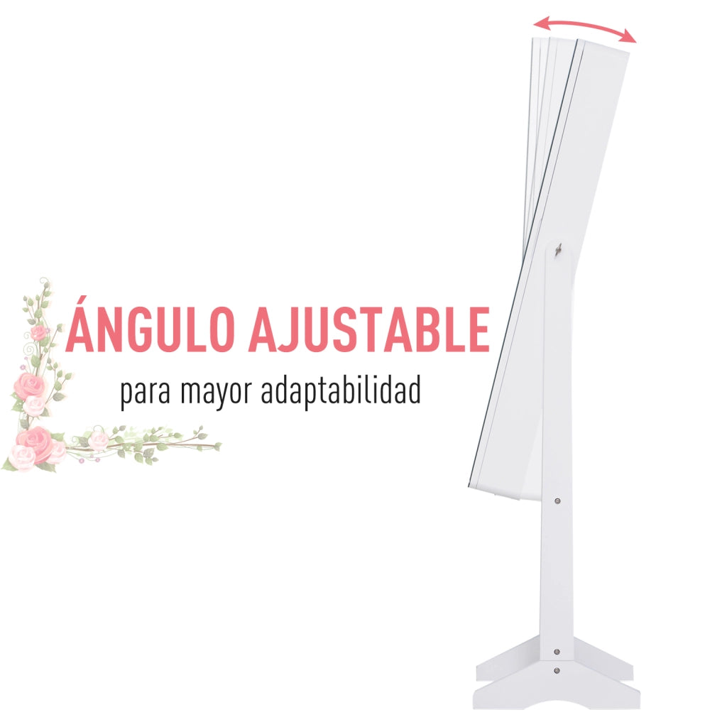 Cassettiera con specchio ¨C zephmum ¨C bianco 30x36x146 cm