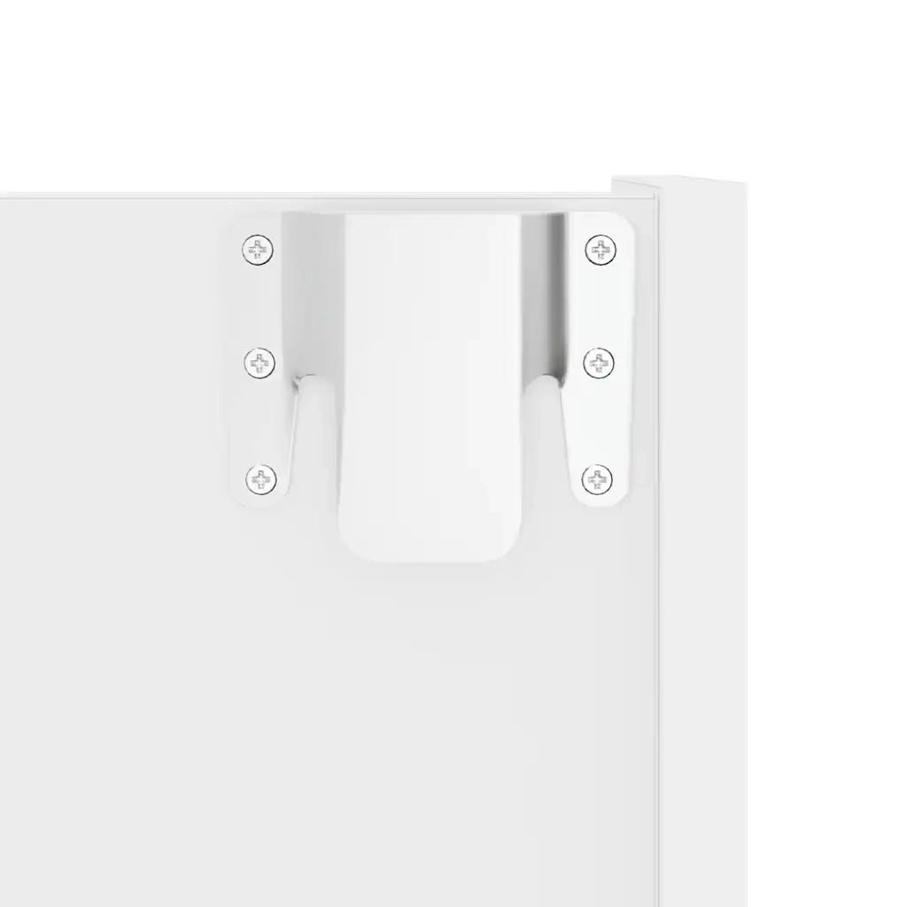 Scarpiera a Muro Bianca 80x18x90 cm in Legno Multistrato 806777