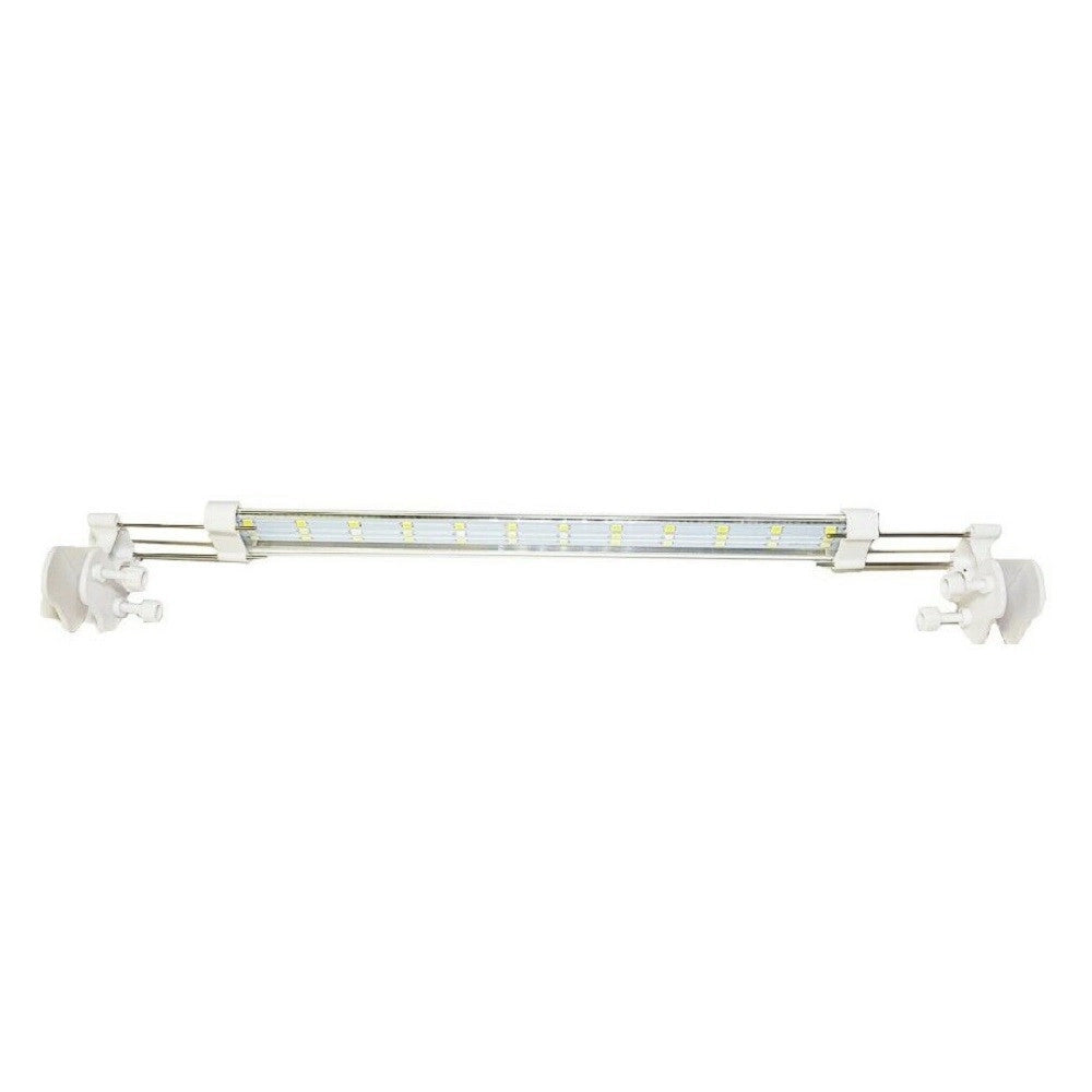 Trade Shop - Lampada Luce Plafoniera Led Per Acquario Allungabile Per Bordo Vasca 12 Watt -