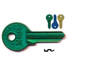 CHIAVI PER CILINDRI WALLY 4 SPINE GRANDI WA2RU- - WA2RU SX ultralite gialle - 10 pezzi SILCA