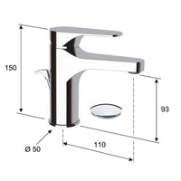 Miscelatore per lavabo con o senza scarico automatico serie class line