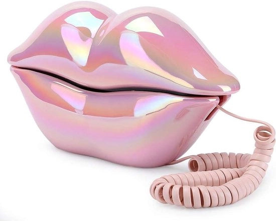 Telefono per labbra con funzione di memoria per uso domestico e ufficio - decorazione per ragazze.