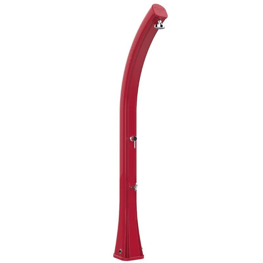 Doccia Solare In Polietilene Happy Xl Con Lavapiedi Colore Cherry Cv-H420/3027