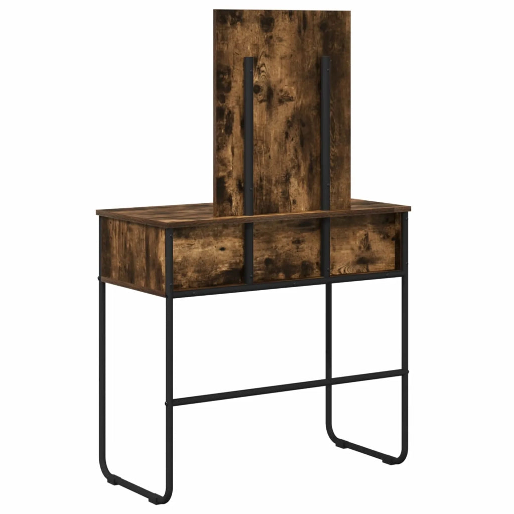 Tavolo da Trucco con lo scaffale Rovere Fumo 81 x 40 x 131 cm 8007691