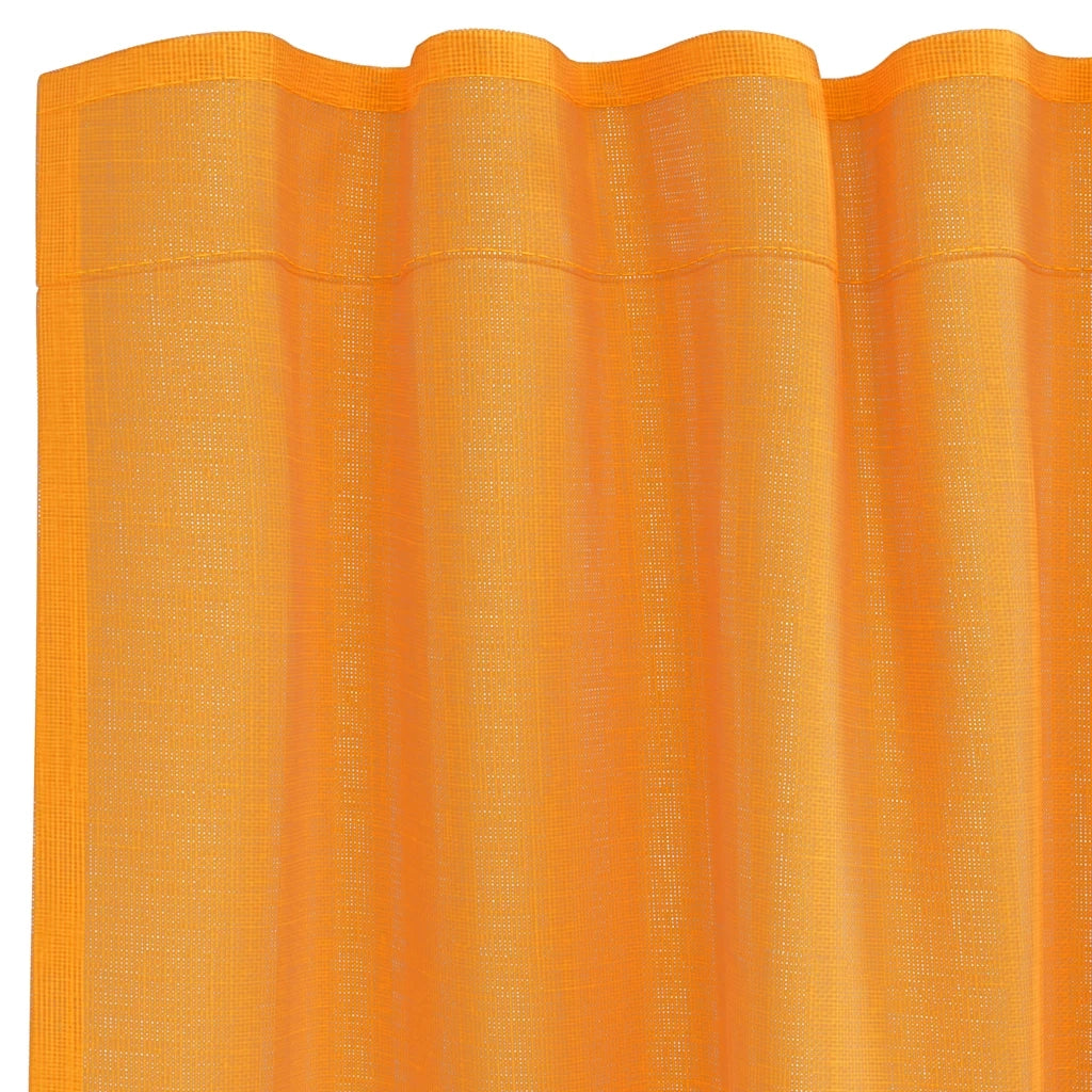 vidaXL Tende in Voile con Tasche per Aste 2 pz Arancio