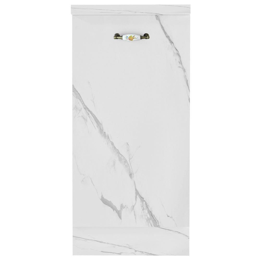 Mobile Cucina Componibile Base 1 anta Colore Bianco Marmo 40x50 H 85 cm