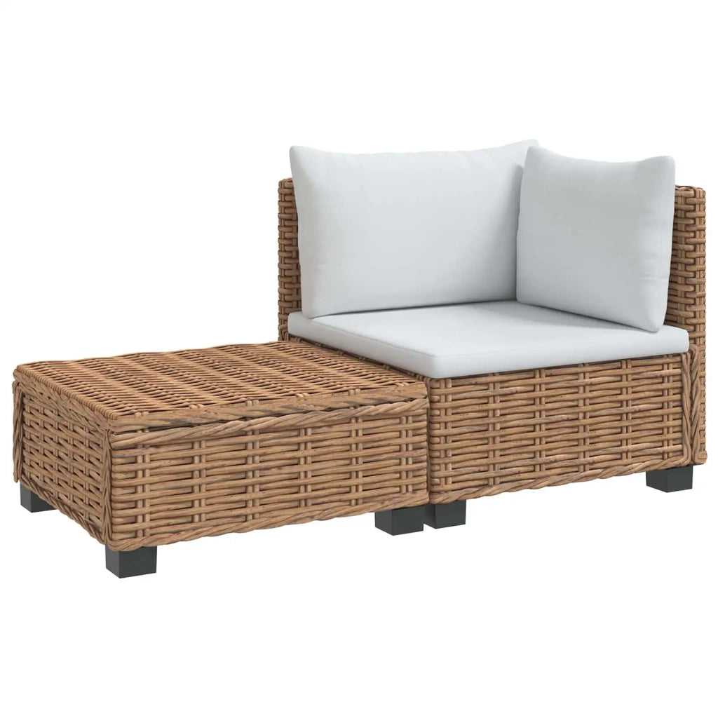 2 pz Set Lounge in Rattan con Cuscini GENDT Rattan naturale 42034403
