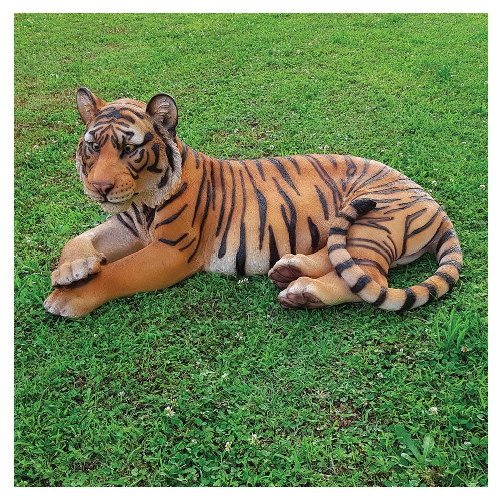 Decorazione da giardino animali tigre del bengala centimetri 100 arredo giardino laghetto magic