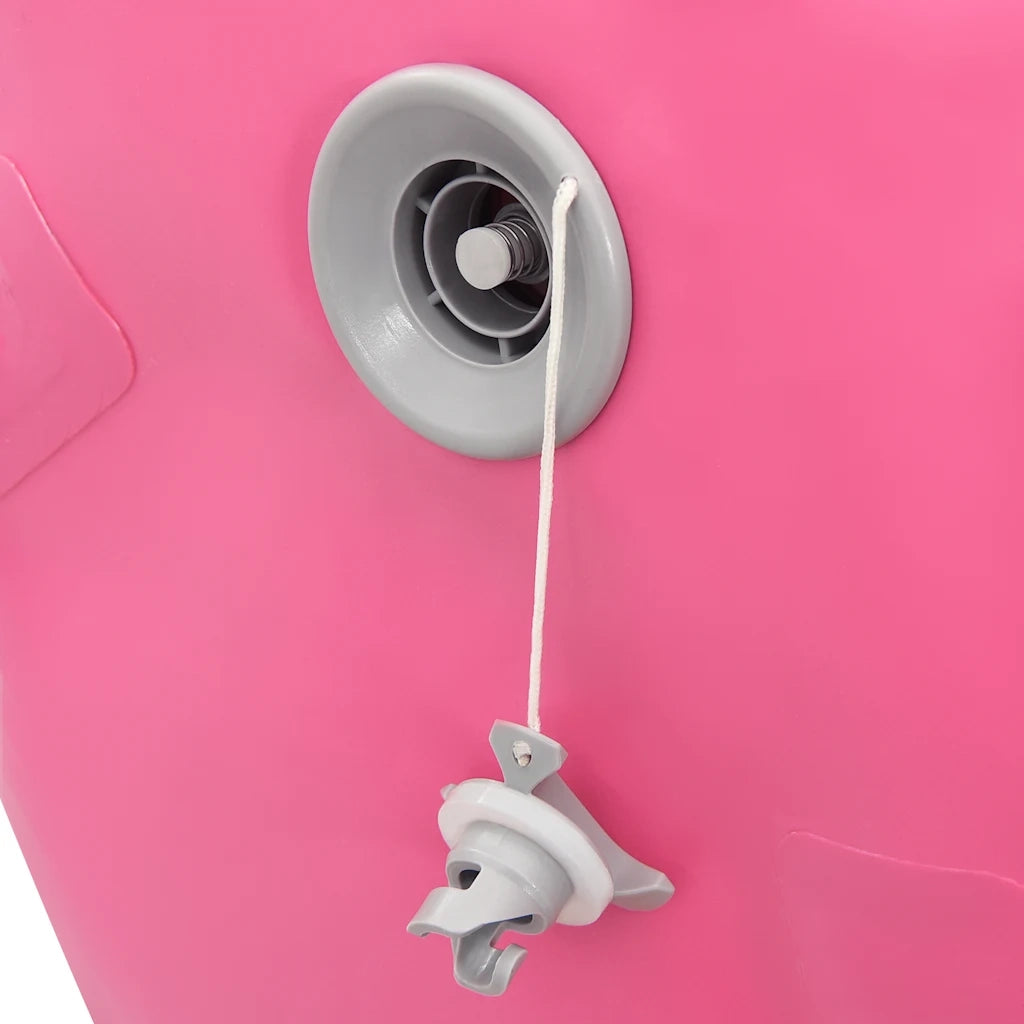Rullo da Ginnastica Gonfiabile con Pompa 100x60 cm in PVC Rosa CFW2106407