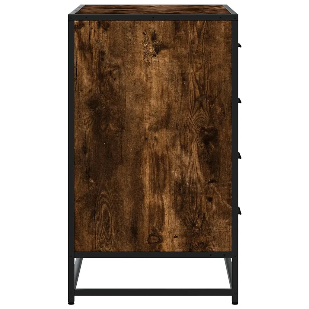 Cassettiera Rovere Fumo 70x41x70 cm in Legno Multistrato 849081