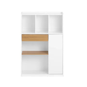 SoBuy Libreria Multiuso con 5 Cubi Portaoggetti, Scaffale Salvaspazio L72*P30*A110cm STR11-WN